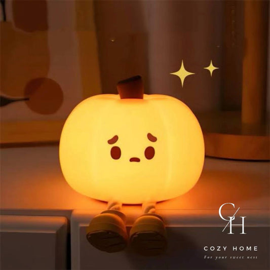 Halloween Pumpkin Night Lights Cute Soft Silicone Lamp